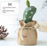 Mini Cactus Potted Plant - Artificial Desk Decoration, Desk Decor