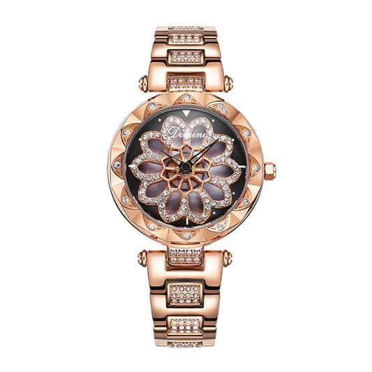 Timini Women's Elegant Stainless Steel Diamond Watch Stainless