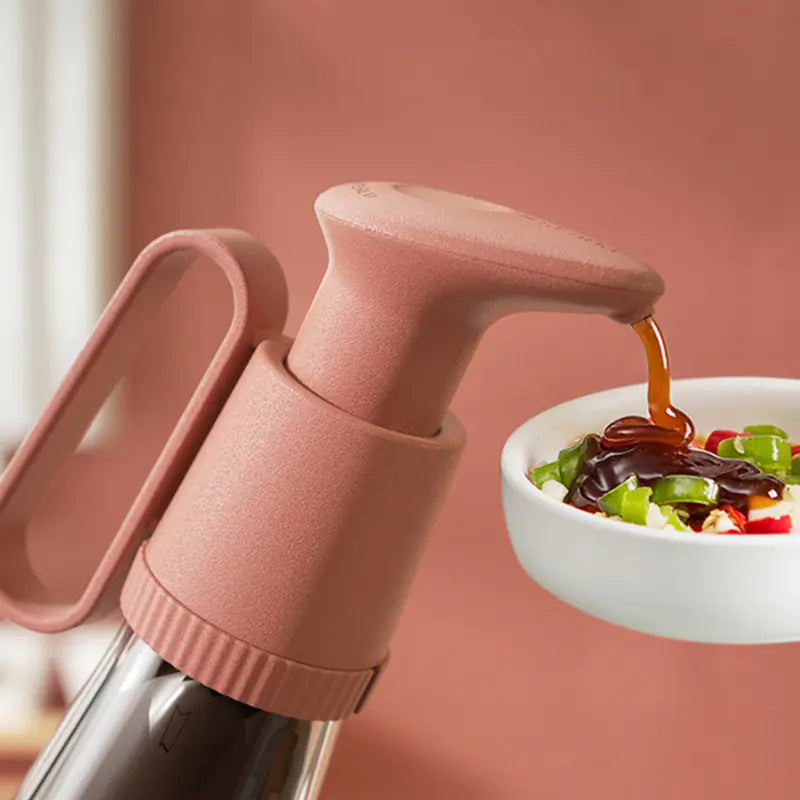 Glass Sauce Dispenser Deluxe sauce-extruder colorful