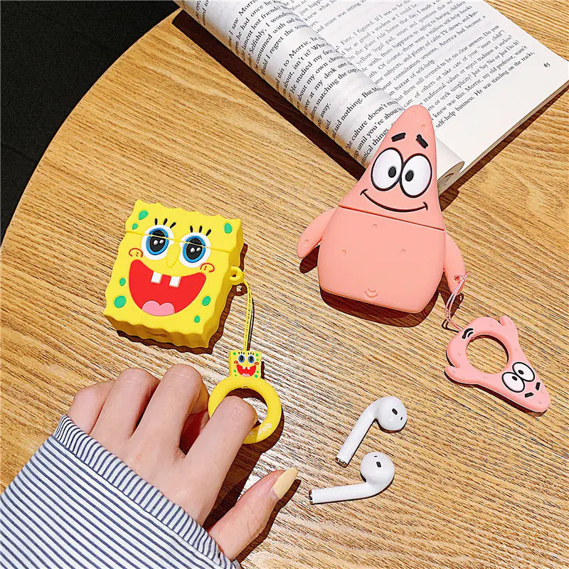 SpongeBob Starfish AirPods Protector Patrick Star Silicone Case