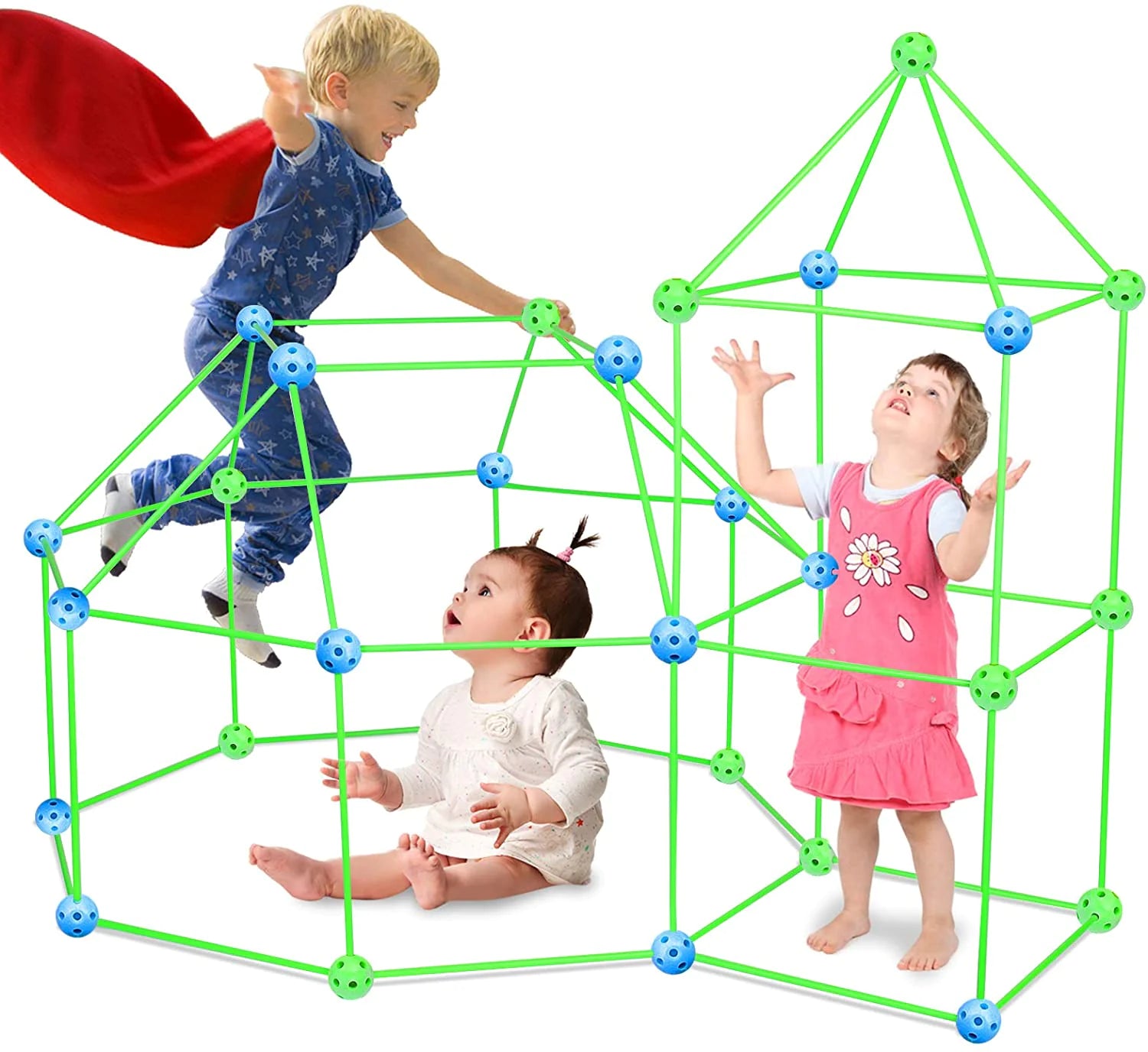 Creative Fort Builder Kit Construction DIY Educational Playtime Structures