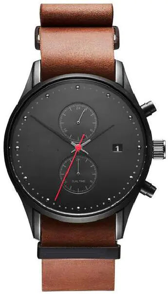 Fashionable Modern Men's Quartz Watch with Calendar Feature