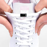 Colorful Magnetic No-Tie Shoelaces with Metal Flat Design Multicolor