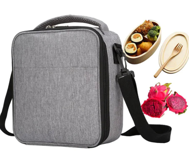 Green Insulated Aluminum Lunch Bag Lightweight Eco Friendly