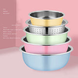 5-Piece Versatile Stainless Mixing Bowls multisize deep bowl