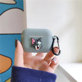 Playful Cat & Mouse AirPods Silicone Case Protective  Snug Fit