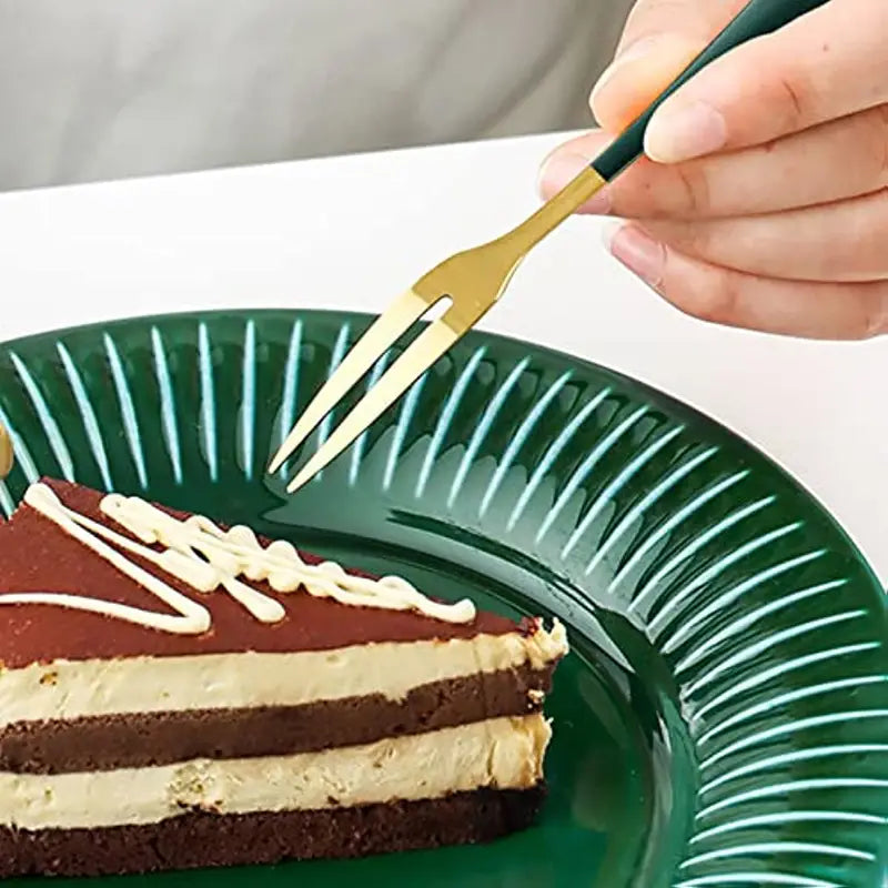 Durable Colorful Stainless Steel Fruit and Dessert Forks (Set of 5)