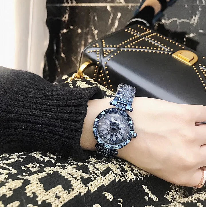 Timini Women's Elegant Stainless Steel Diamond Watch Stainless
