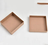 Vintage Leather Paper Earring Ring Box Jewelry Packaging
