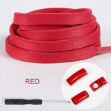 Colorful Magnetic No-Tie Shoelaces with Metal Flat Design Multicolor