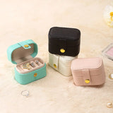Compact Leather Ring Travel Case Ring Case Organizer