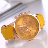 Couple's Watch with Faux Three-Eye Design Waterproof  for Gift