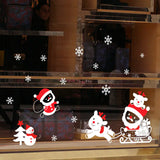 Santa's Holiday Door Decals Removable Festive Holiday Decor