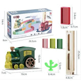 Interactive Battery-Powered Domino Train Set Creative Toy