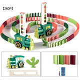 Interactive Battery-Powered Domino Train Set Creative Toy