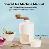 Compact Ice Shaver Crusher Machine Lightweight BPA-Free with Ice Cube Trays