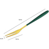 Durable Colorful Stainless Steel Fruit and Dessert Forks (Set of 5)