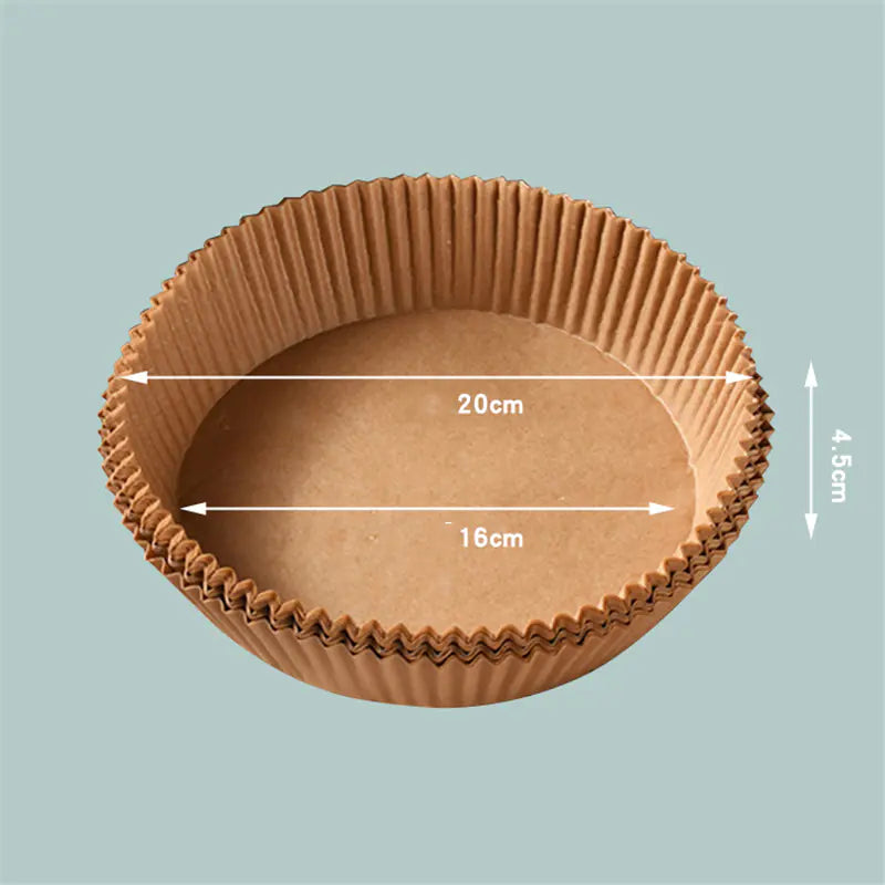 Multi-Size Round Baking Oil-Absorbing Paper for Air Fryer