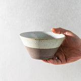 Vibrant Japanese Stoneware Ramen Salad Bowl with Cutlery