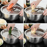Stainless Steel Kitchen Grater Trio multifunctional grater lightweight