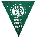 Christmas Triangle Banner Decoration with Letters | Holiday Decor