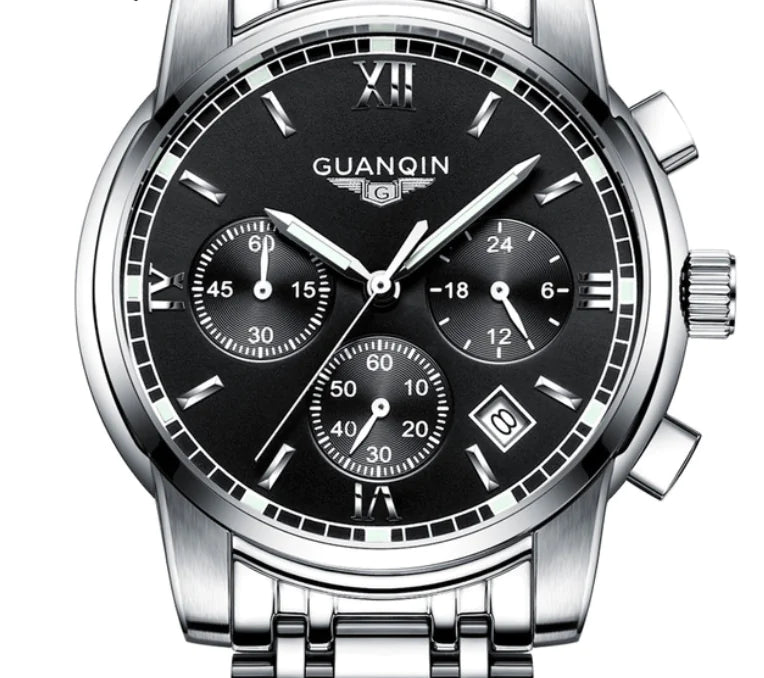Durable Gleaming Sports Steel Watch Waterproof & stainless
