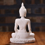 Zen Buddha Resin Figurine for Decor Sandstone Decorative Sculpture