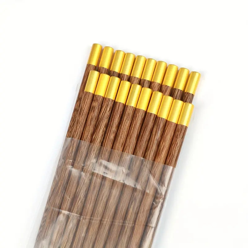 Durable Fu Character Solid Wood Chopsticks for Chinese Cuisine
