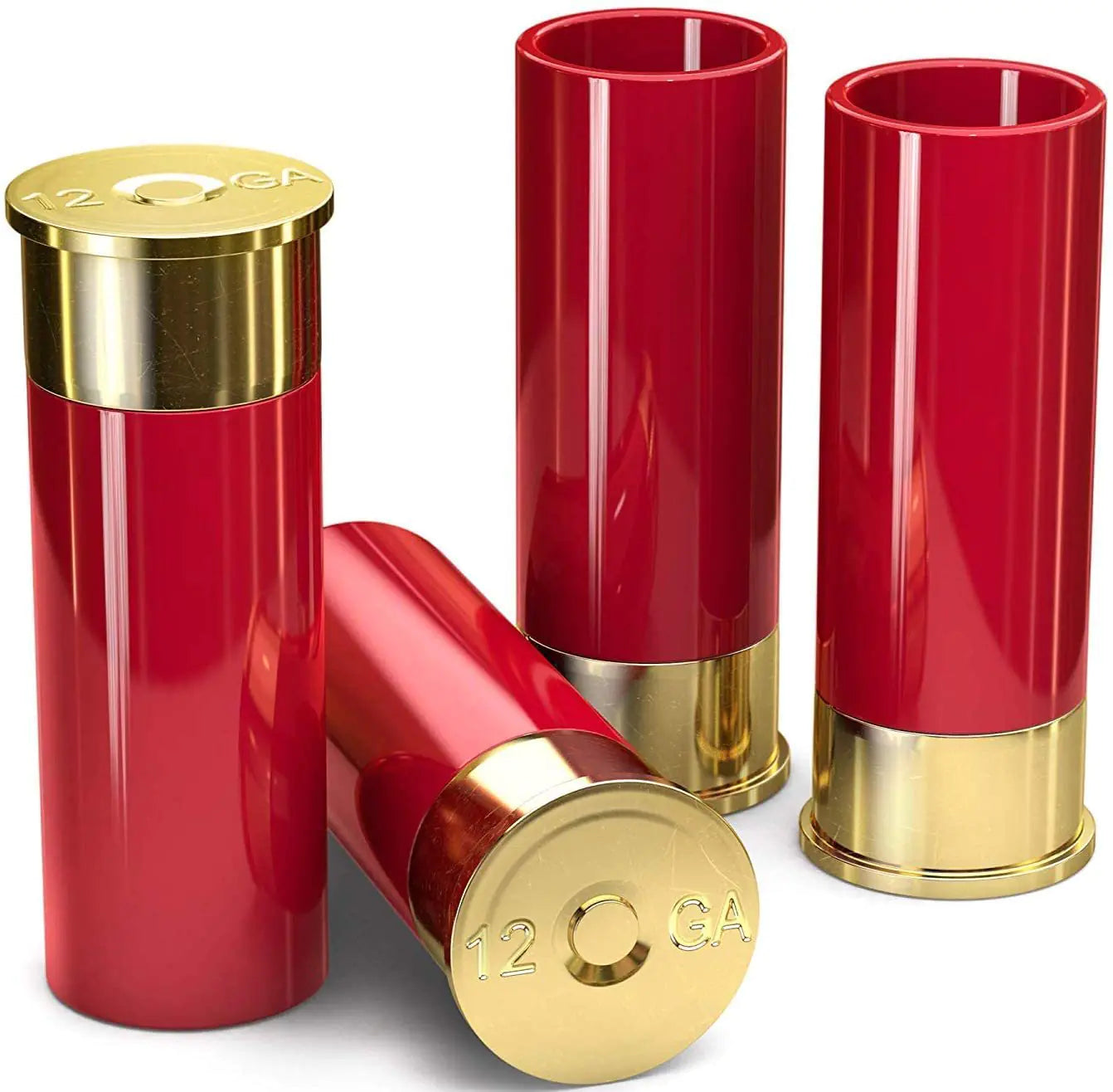 Durable Bullet Tequila Shot Glasses lightweight, Red