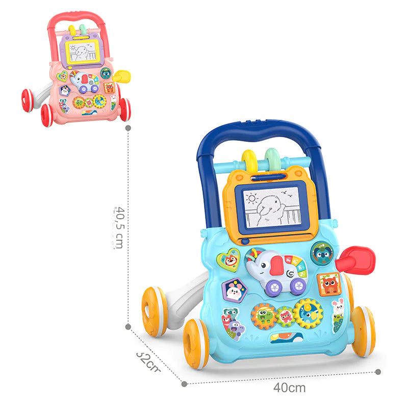 TrioPlay Cognitive Infant Interactive Musical Playful Toddler Baby Walker