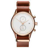 Fashionable Modern Men's Quartz Watch with Calendar Feature