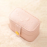 Compact Leather Ring Travel Case Ring Case Organizer