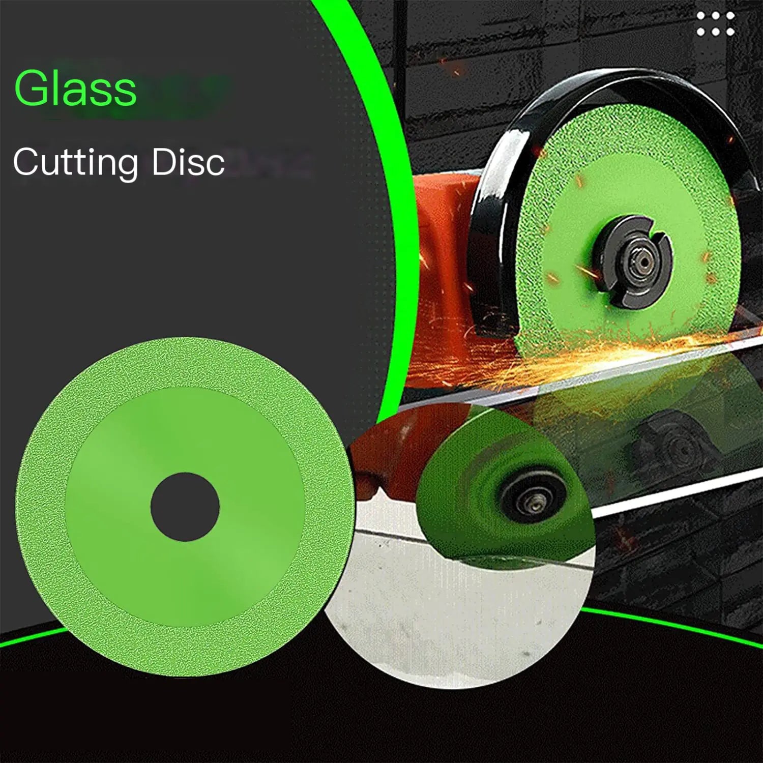 Precision Diamond Glass Cutter Disc Glass work Self Sealing Durable