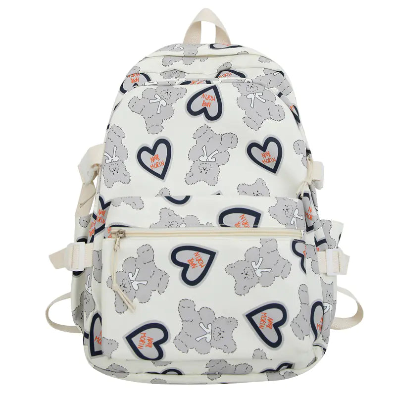 Chic Print Student Laptop Backpack Printed Lightweight Backpack