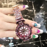 Timini Women's Elegant Stainless Steel Diamond Watch Stainless
