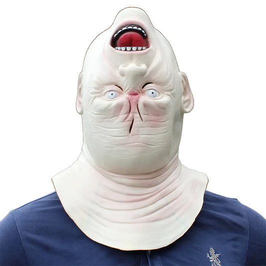 Inverted Terror Latex Mask for Halloween Creepy Head turning Costume