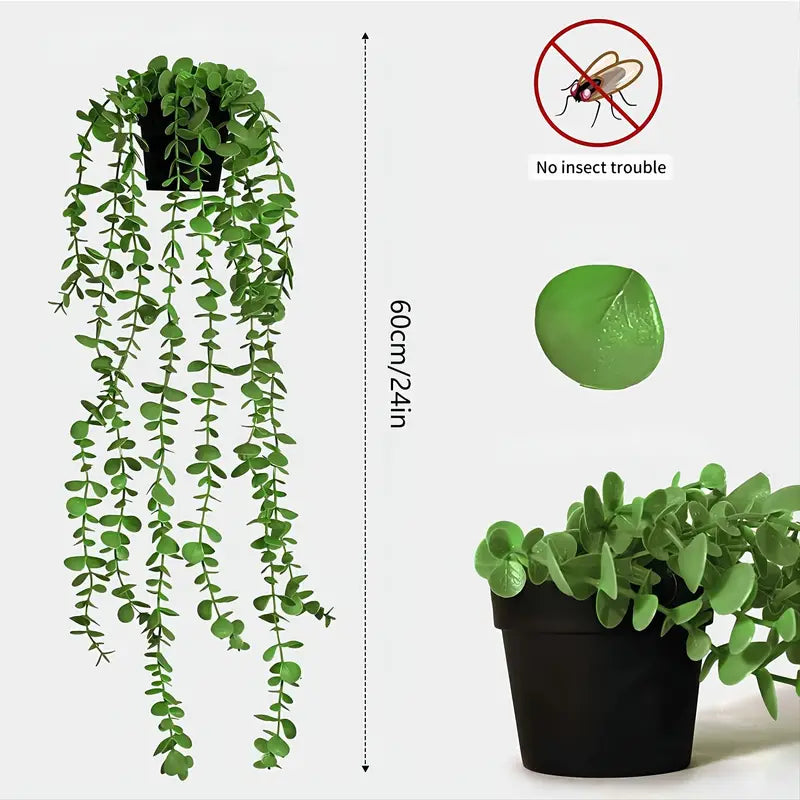Faux Eucalyptus Wall Plant Decor (1 Piece) Artificial Greenery Wall-Hanging