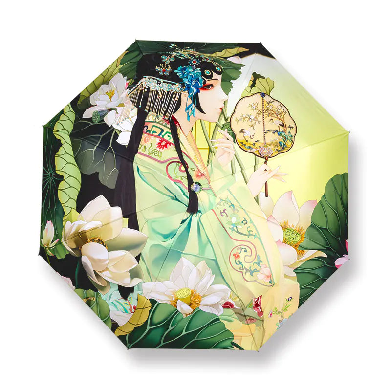 Stylish UV Defense Traditional Umbrella Lightweight