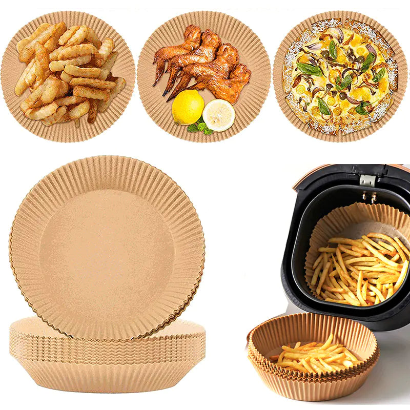 Multi-Size Round Baking Oil-Absorbing Paper for Air Fryer