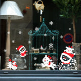 Santa's Holiday Door Decals Removable Festive Holiday Decor