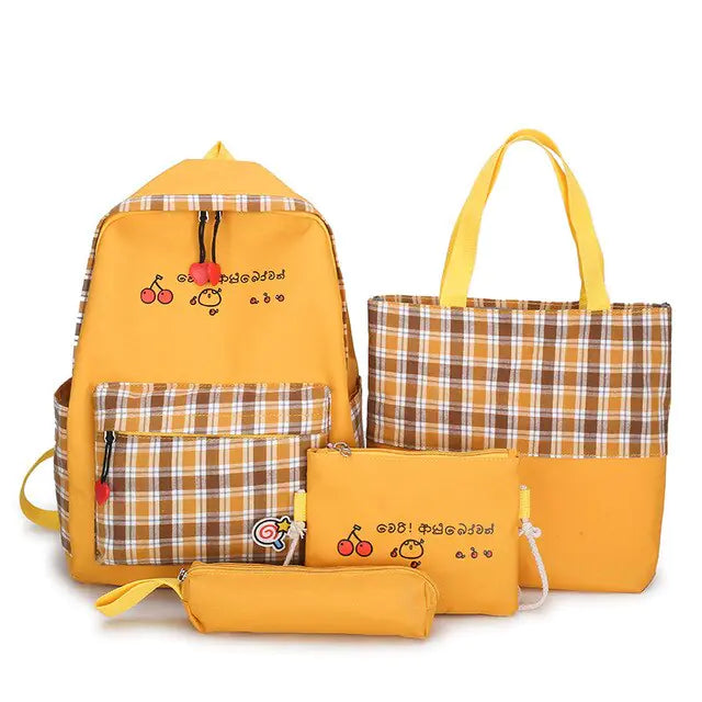 Vintage Harajuku School Backpack Lightweight Trendy Backpack
