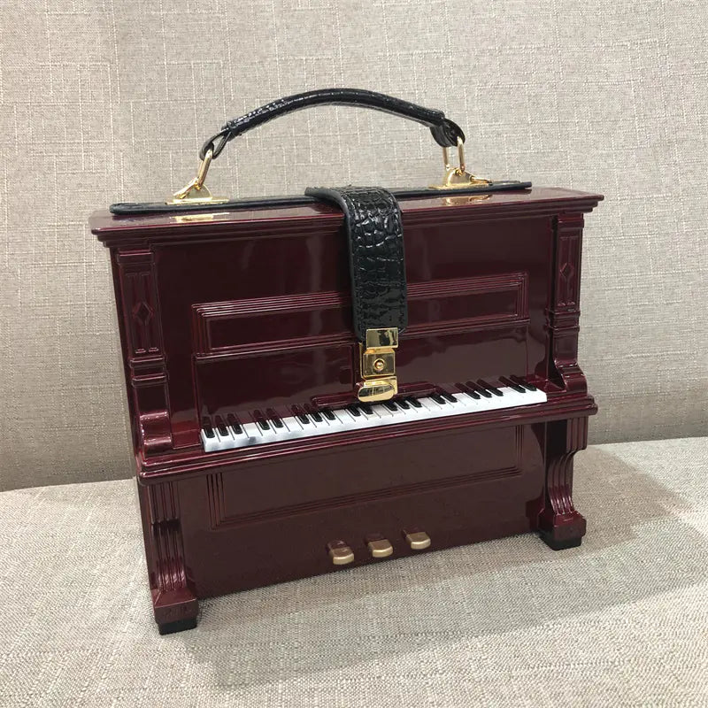 Chic Piano Acrylic Lightweight Versatile Medium Size Crossbody Fashionable Squa