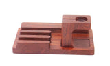Eco-Friendly Bamboo Device Holder & Charger Stylish Anti Slip