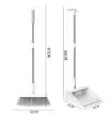 Compact SweepEase Broom and Dustpan Foldable Adjustable