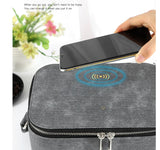 UV-Ozone Cleanse Pod with Quick Charge PU-Leather Wireless Charging