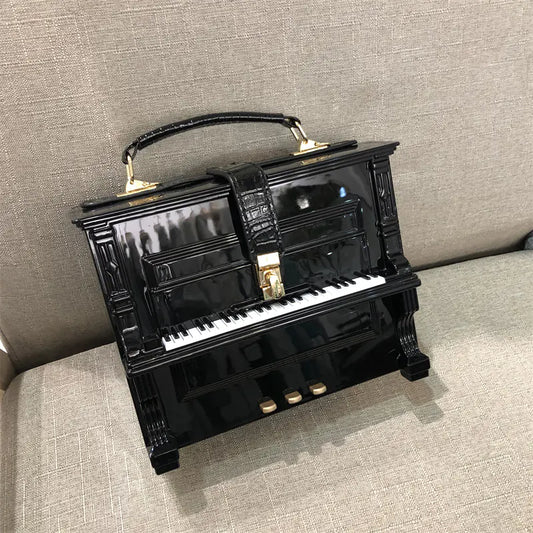 Chic Piano Acrylic Lightweight Versatile Medium Size Crossbody Fashionable Squa