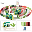 Interactive Battery-Powered Domino Train Set Creative Toy