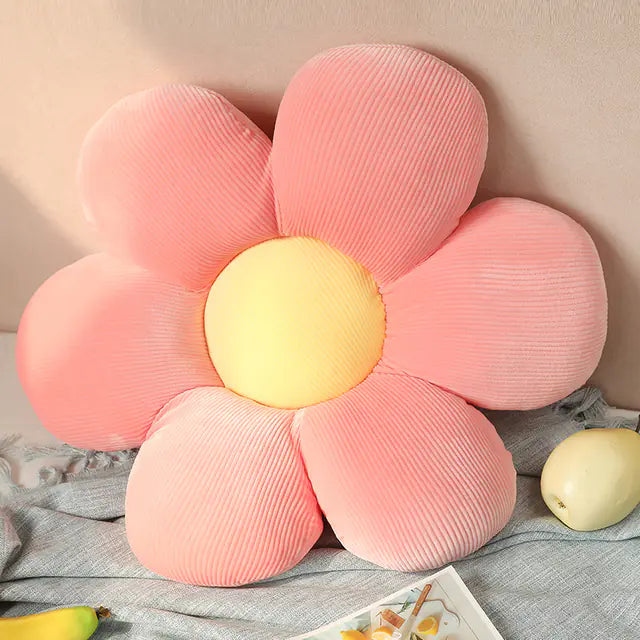 Versatile Nature Soft Cartoon Flower Plush Pillow