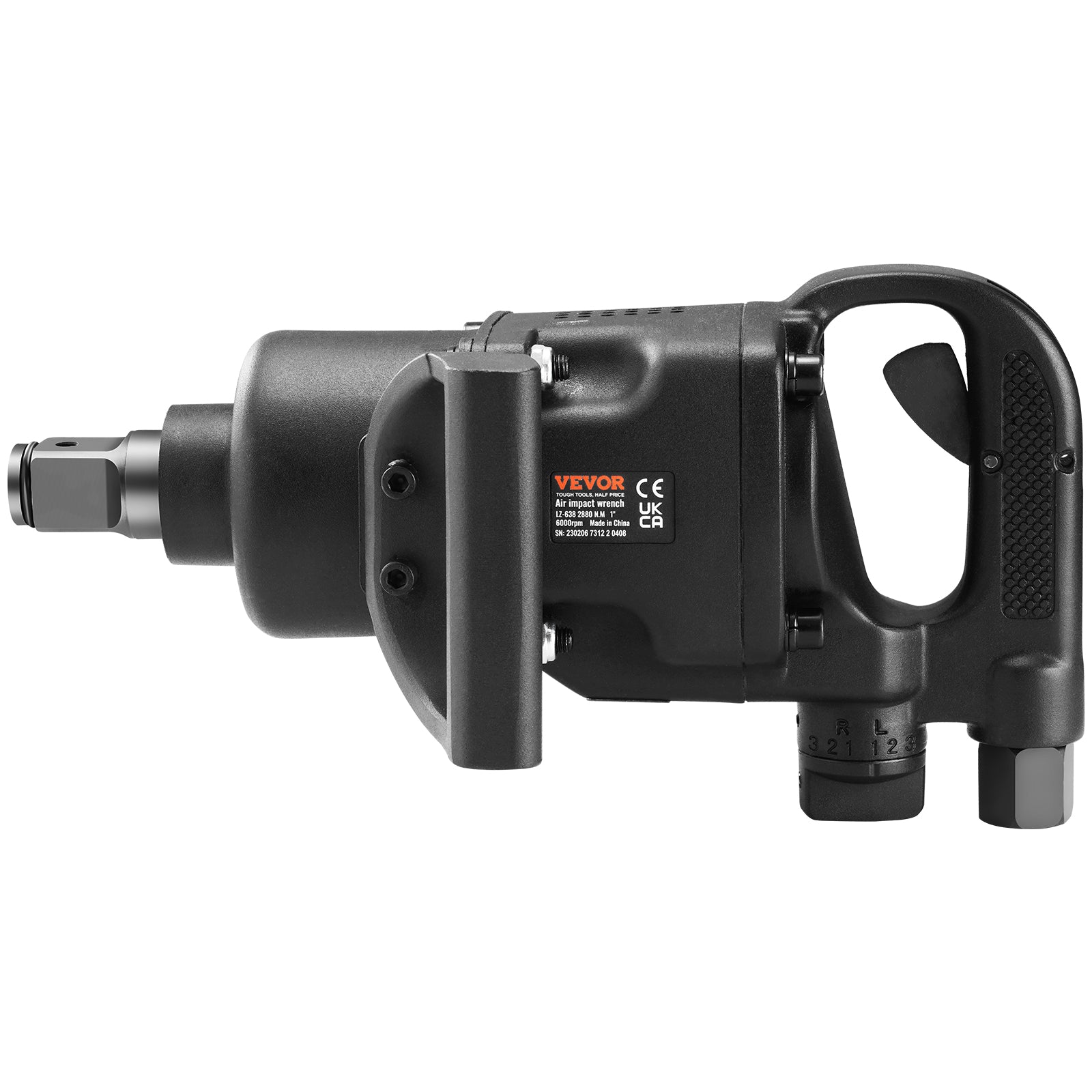 VEVOR 1" Air Impact Wrench Up to 2730ft-lbs/3160ft-lbs/5175ft-lbs Reverse Torque