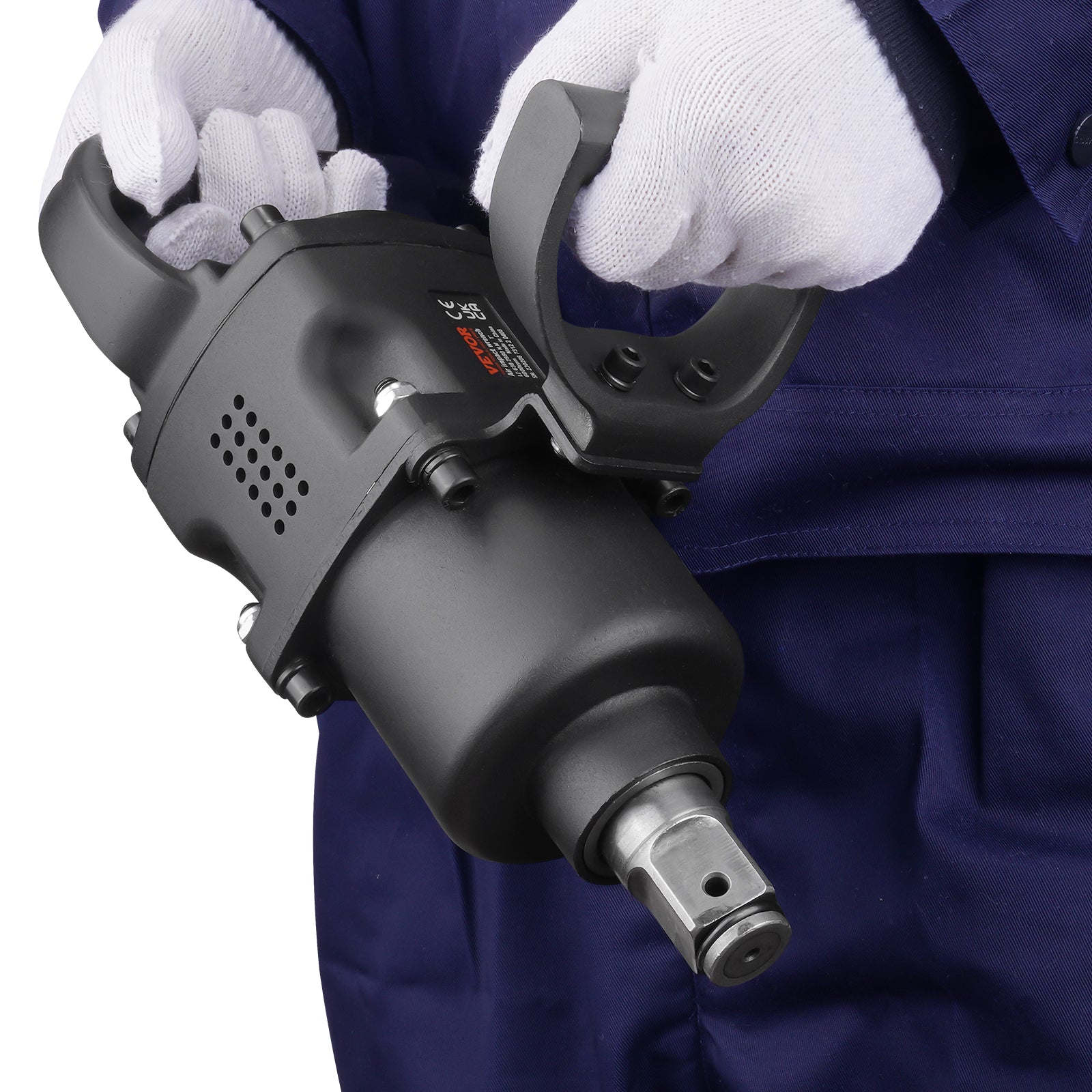 VEVOR 1" Air Impact Wrench Up to 2730ft-lbs/3160ft-lbs/5175ft-lbs Reverse Torque